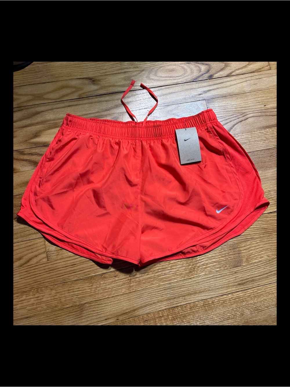 Nike Women Tempo Dri-FIT Running Short Bright Coral Orange size XL New!